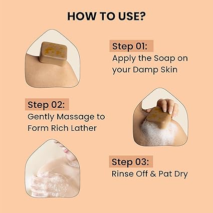 Sandalwood & Saffron Magic Soap – Tan Removal & Skin Brightening (Pack of 3)