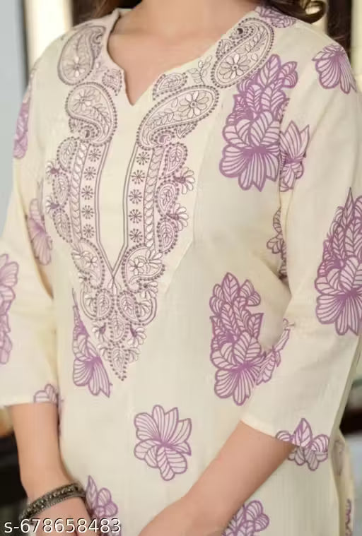 Embroidery Straight Kurta