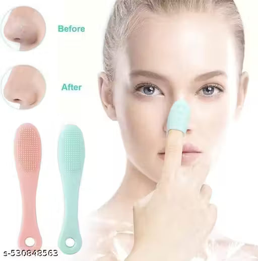 4 PCS COMBO OFFER For Silicone Ice Roller For Face, Neck, Puffy Eyes | Scalp Massager Shampoo Brush | Silicone 37 Slote Ice Cubes Tray WITH FREE 1 Piece Silicone Face Cleaner, Blackhead Remover Brush