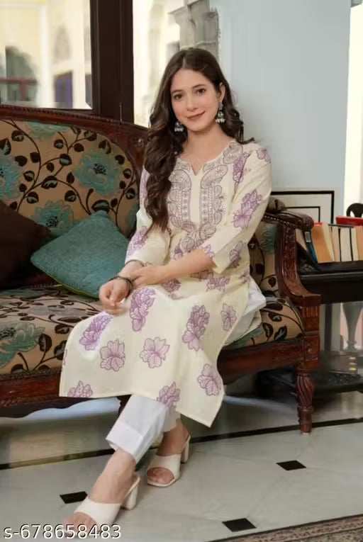 Embroidery Straight Kurta