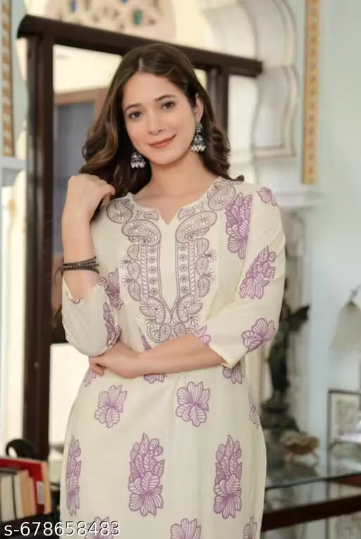 Embroidery Straight Kurta