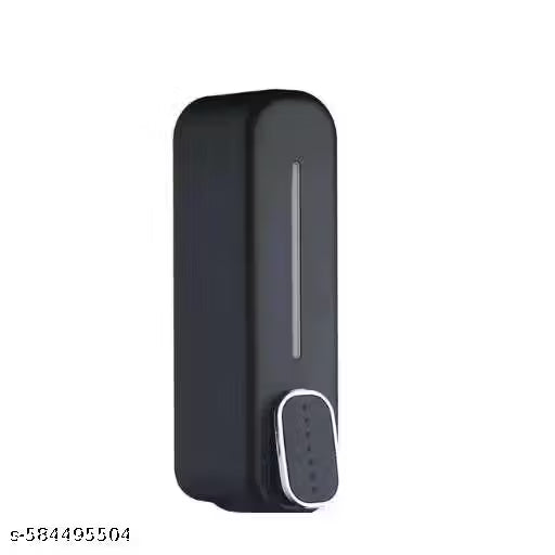 ABS 350ml Wall Mount Transparent Liquid Soap Dispenser Use for Foam, Conditioner, Gel, Lotion, Soap, Liquid, Shampoo Dispenser (Black) (Pack of 1)