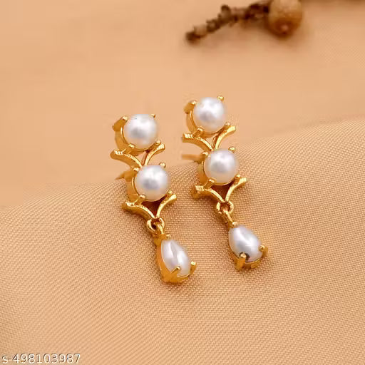 CZ Pearl Single Line Necklace Set