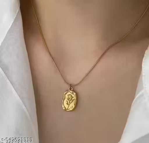 New Design Premium Quality Rose flower Girls Pendant Chain || Girls Locket || Girls necklace chain || chain for girls || women nechlace chain || pendant chain || Trendy necklace chain || necklace
